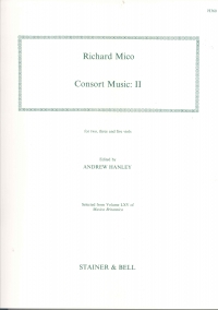 Mico Consort Music Set Ii 2-5 Viols Set Of Parts Sheet Music Songbook