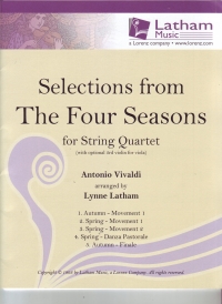 Vivaldi Four Seasons String Quartet Sheet Music Songbook