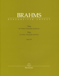 Brahms Trio Op101 Violin Cello & Piano Sc/pts Sheet Music Songbook