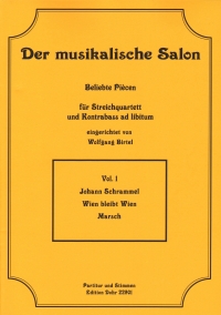 Musical Salon 01 Schrammel Wien Bleibt Wien Sheet Music Songbook