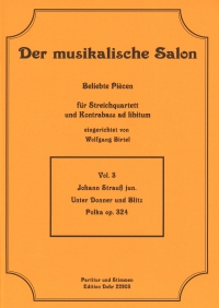Musical Salon 03 Strauss Unter Donner Und Blitz Sheet Music Songbook