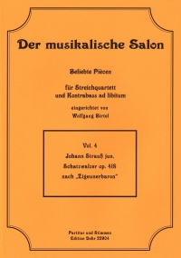 Musical Salon 04 Strauss Schatzwalzer Op418 Sheet Music Songbook
