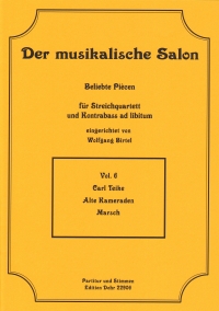 Musical Salon 06 Teike Alte Kameraden Marsch Sheet Music Songbook