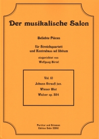 Musical Salon 10 Strauss Wiener Blut Walzer Op354 Sheet Music Songbook