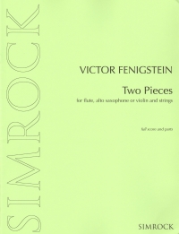 Fenigstein Two Pieces Flute Or Sax Or Violin & Str Sheet Music Songbook