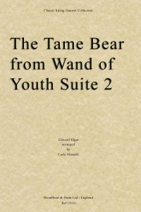Elgar The Tame Bear String Quartet Parts Sheet Music Songbook