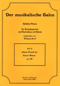 Musical Salon 11 Strauss Kaiser Walzer Op437 Sheet Music Songbook