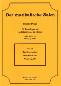 Musical Salon 12 Komzak Munchner Kindl Walzer Op28 Sheet Music Songbook