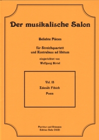 Musical Salon 18 Fibich Poem Sheet Music Songbook