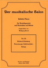 Musical Salon 20 Eilenberg Petersburg Sleigh Ride Sheet Music Songbook