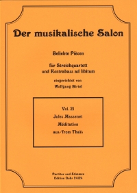 Musical Salon 21 Massenet Meditation From Thais Sheet Music Songbook