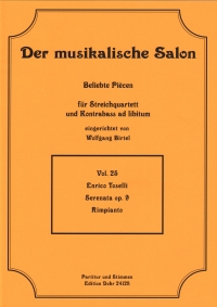 Musical Salon 25 Toselli Serenata Op9 Rimpianto Sheet Music Songbook