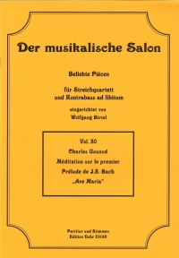 Musical Salon 30 Gounod Meditation On Bach Ave Mar Sheet Music Songbook