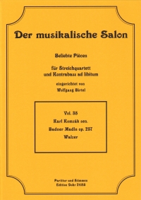 Musical Salon 35 Komzak Badner Madln Op257 Waltz Sheet Music Songbook