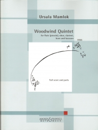 Mamlok Woodwind Quintet Score & Parts Sheet Music Songbook