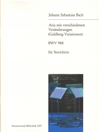 Bach Goldberg Variations Bwv988 String Trio Sheet Music Songbook