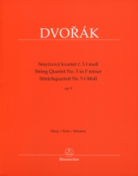 Dvorak String Quartet No 5 Fmin Op9 Parts Sheet Music Songbook