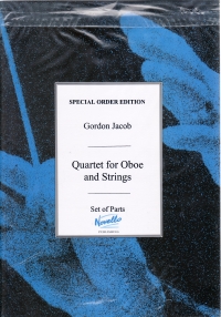 Jacob Quartet For Oboe And Strings (parts) Sheet Music Songbook