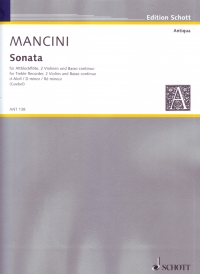 Mancini Sonata Dmin Score & Parts Sheet Music Songbook