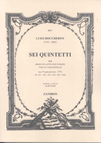 Boccherini Quintet Op55 (pais) Score Sheet Music Songbook