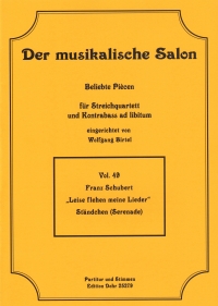 Musical Salon 49 Schubert My Songs Beckon Softly Sheet Music Songbook