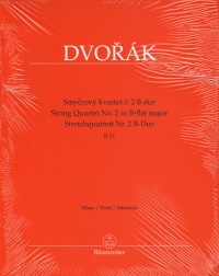Dvorak String Quartet No 2 Bb B17 Set Of Parts Sheet Music Songbook
