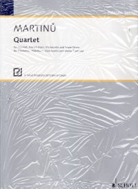 Martinu Quartet H 139 Score & Parts Sheet Music Songbook