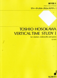 Hosokawa Vertical Time Study I Cl, Vcl & Pf Sheet Music Songbook