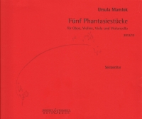 Mamlok Funf Phantasiestucke Performance Scores Sheet Music Songbook