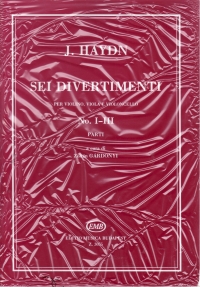 Haydn Sei Divertimenti Nos 1-3 Vln, Vla & Vcl Sheet Music Songbook