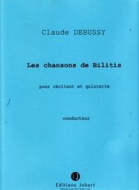 Debussy Chansons De Bilitis Reciter & Quintet Sheet Music Songbook
