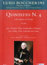 Boccherini Quintet No4 G G448 2vln/vla/vcl/gtr Sheet Music Songbook