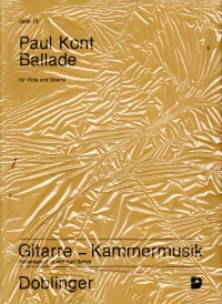Kont Ballade Viola And Guitar Sheet Music Songbook