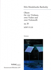 Mendelssohn Octet Op20 2 Violin, 2 Viola, 2 Cello Sheet Music Songbook