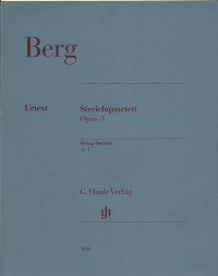 Berg String Quartet Op3 Set Of Parts Sheet Music Songbook