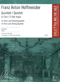 Hoffmeister Quintet Eb Major Hn 2 Vlns Vla & Vcl Sheet Music Songbook
