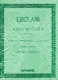 Leclair Trio Sonata D Minor 2 Vlns, Vla, & Vcl Sheet Music Songbook