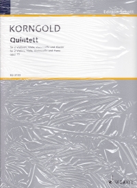 Korngold Quintet Op15 String Quartet & Piano Sc/pt Sheet Music Songbook