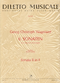 Wagenseil Sonata 2 F Major Wv445/1-6 3 Cellos & Db Sheet Music Songbook