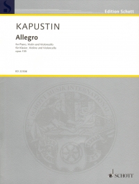Kapustin Allegro Op155 Piano Violin Cello Sheet Music Songbook