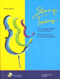 Barenz Strings Today + Cd-rom Sheet Music Songbook