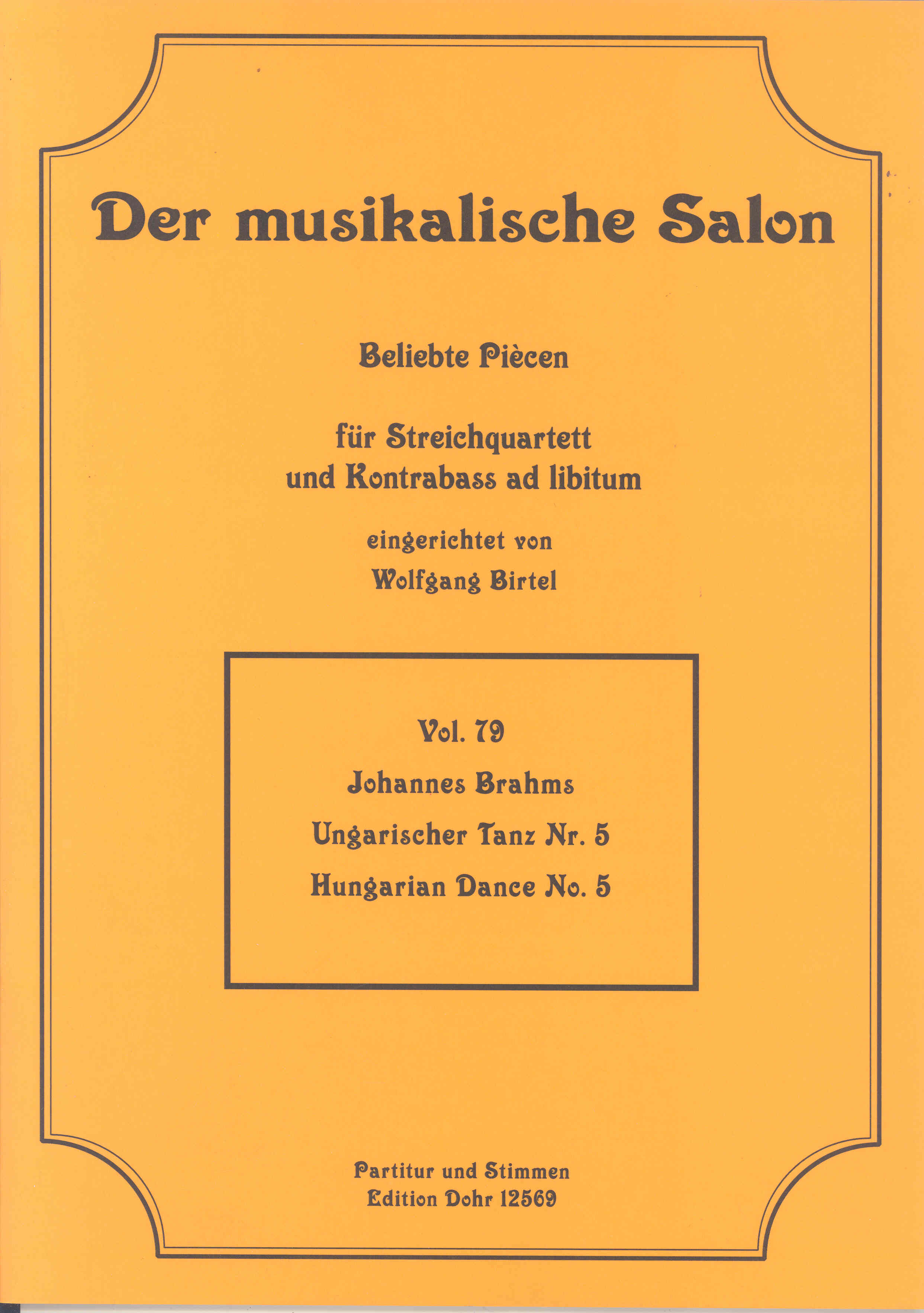 Musical Salon 79 Brahms Hungarian Dance No 5 Sheet Music Songbook