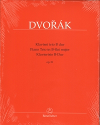 Dvorak Piano Trio Bb Op21 Cubr Sheet Music Songbook