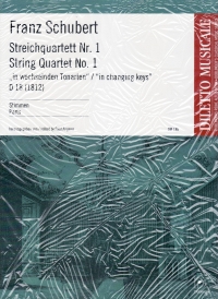 Schubert String Quartet 1 (1812) D18 Set Of Parts Sheet Music Songbook