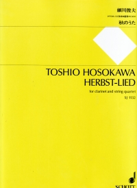 Hosokawa Herbst-lied Clarinet & String Quartet Sheet Music Songbook
