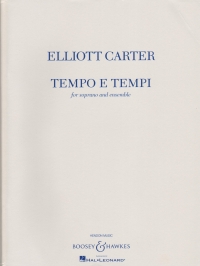 Carter Tempo E Tempi Soprano & Ensemble Sheet Music Songbook