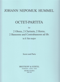 Hummel Octet Partita Eb Score & Parts Sheet Music Songbook
