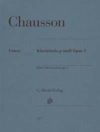 Chausson Piano Trio Gmin Op3 Sheet Music Songbook