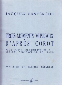 Casteredes Trois Moments Musicaux Dapres Corot Sheet Music Songbook