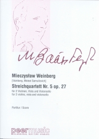 Weinberg String Quartet No 5 Score Sheet Music Songbook
